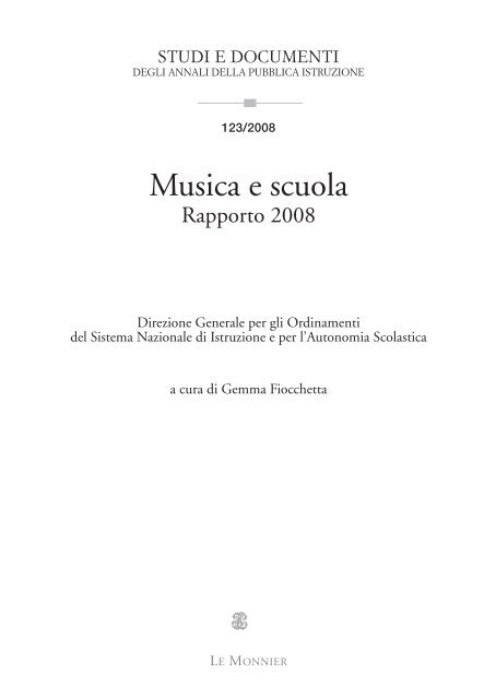 Musica e scuola - Conservatorio di musica Giuseppe Tartini