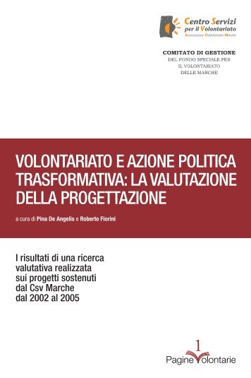 la valutazione della progettazione - CSV Marche