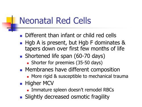 Utility of the peripheral smear and laboratory studies in the ...