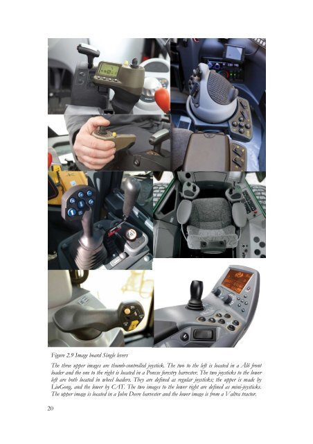 Design of an ergonomic control lever for wheel loader attachments