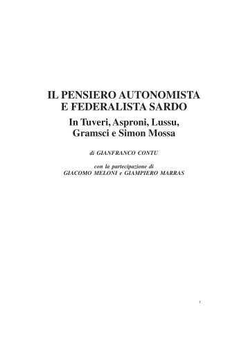 il pensiero autonomista e federalista sardo - ufficio studi GM Angioy