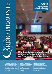 XXIV Giornate Cardiologiche Torinesi Advances in Cardiac ...