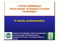 Il rischio cardioembolico - Dipartimento di Informatica e ...