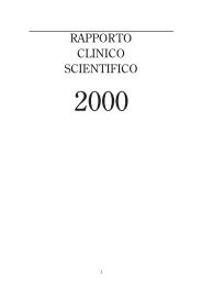 Rapporto Clinico Scientifico 2000 - Humanitasonline