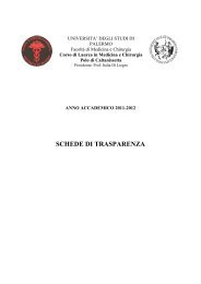 Medicina e Chirurgia - portale old - Università di Palermo