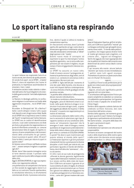 Medicina dello Sport Postura e sport Lo sport come ... - Wealthplanet.it