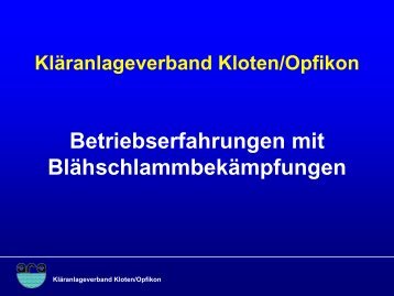 Vortrag TU Wien (ppt-Präsentation) als pdf-Datei - Kläranlage Kloten ...
