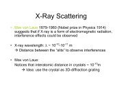 1. X-rays (II) & De Broglie Wavelength - Inside Mines