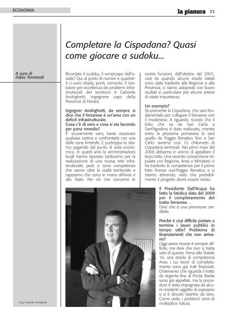 32550 La Pianura 02/05 - Camera di Commercio di Ferrara