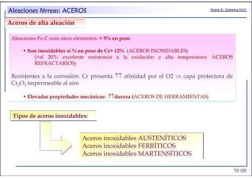 BLOQUE IV.- Materiales metálicos - OCW - UC3M