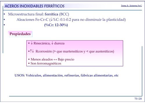 BLOQUE IV.- Materiales metálicos - OCW - UC3M