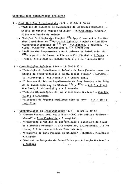 VI Reunião de Trabalho Física Nuclear.pdf - Sociedade Brasileira ...