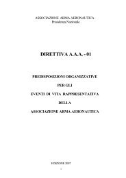 direttiva cerimonie - Associazione Arma Aeronautica