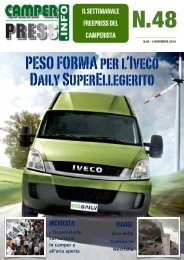 PESO FORMA per l'Iveco Daily SuperEllegerito - Camperpress