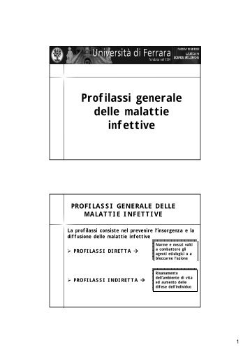 Profilassi gen.mal.inf.pdf - Universita degli studi di Ferrara