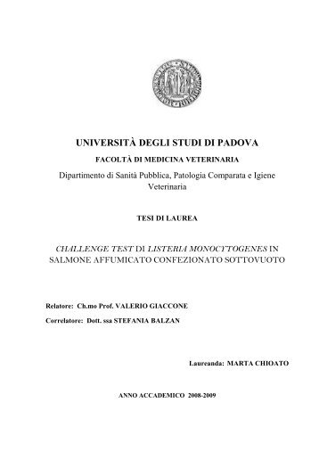 Documento PDF - Università degli Studi di Padova