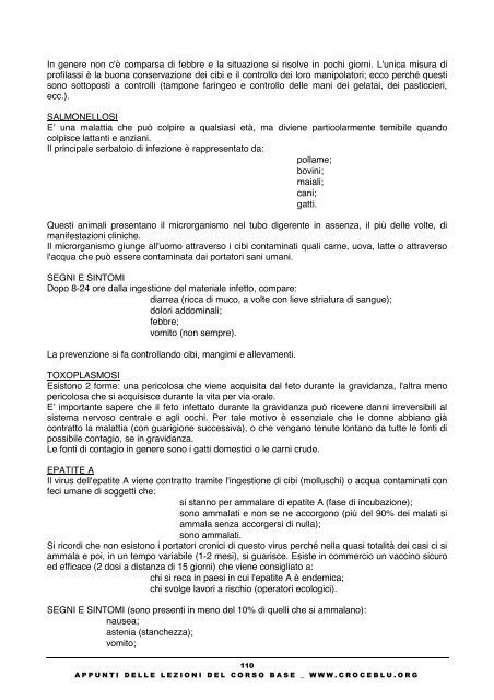 Appunti delle lezioni del Corso Base - ANPAS Provincia di Modena