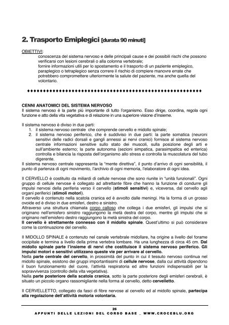 Appunti delle lezioni del Corso Base - ANPAS Provincia di Modena