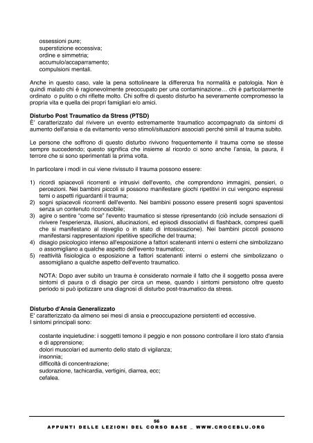 Appunti delle lezioni del Corso Base - ANPAS Provincia di Modena