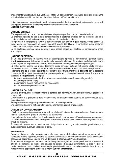 Appunti delle lezioni del Corso Base - ANPAS Provincia di Modena