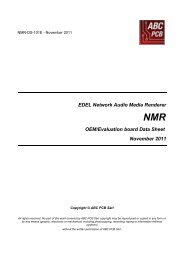 EDEL Network Audio Media Renderer NMR OEM ... - ABC PCB