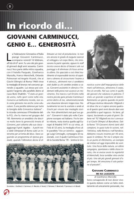 Giovanni Carminucci Federazione Ginnastica d'Italia