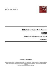 EDEL Network Audio Media Renderer NMR OEM ... - ABC PCB