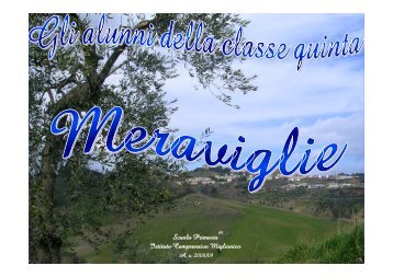 Scuola Primaria Istituto Comprensivo Miglionico