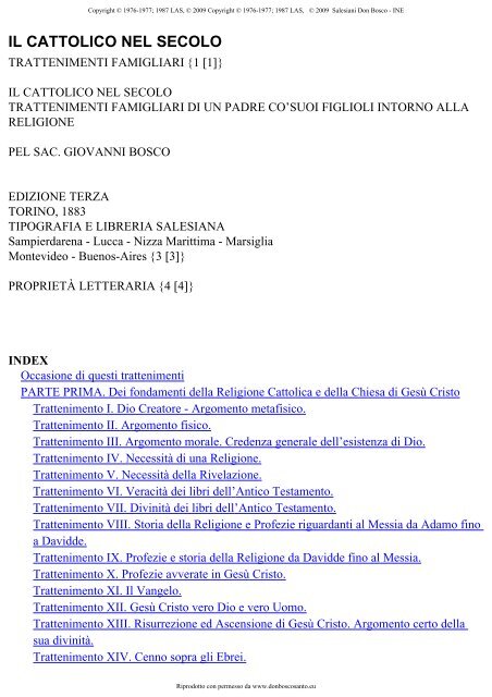 Cattolica - Documenta Catholica Omnia