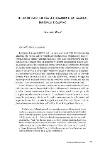 153 IL GUSTO ESTETICO TRA LETTERATURA E ... - MDEF