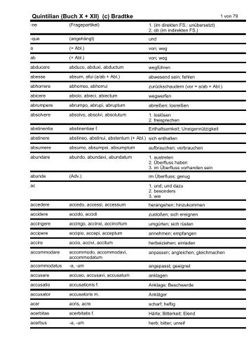 Quintilian (Buch X + XII) (c) Bradtke