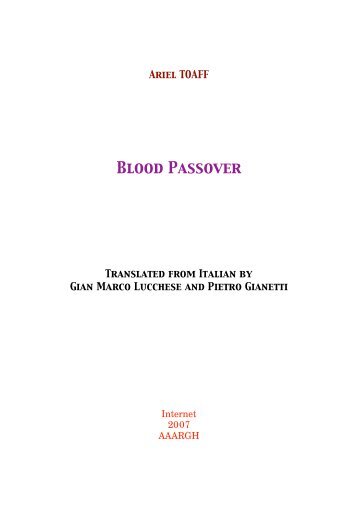 Blood Passover