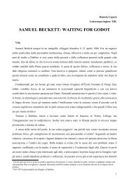 Samuel Beckett: Waiting for Godot (Daniela Caputo)