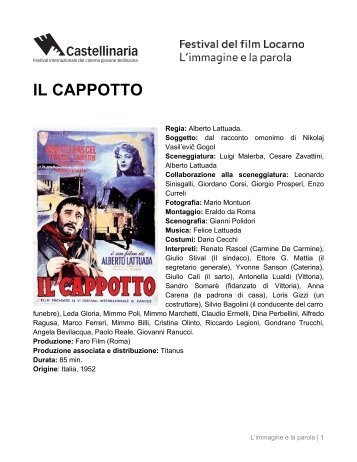 Il cappotto, di Alberto Lattuada - Castellinaria