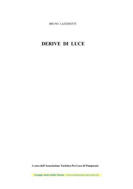 Di Bruno Lazzerotti Amici Della Poesia Altervista