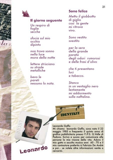 RIVISTA DI POESIA N. 4 (PDF 2,3Mb) - Ipvalle.It