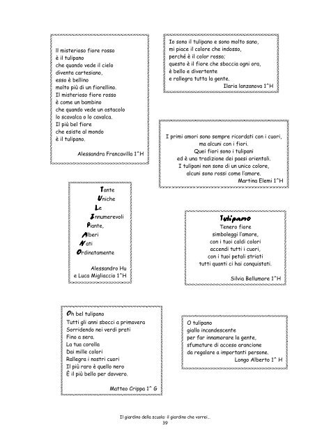 Il giardino della scuola: il giardino che vorrei… - Matematicamente.it