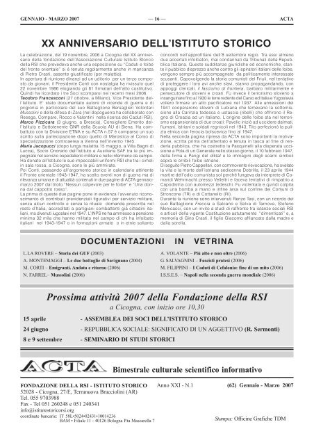 ACTA nr 62.pmd - FondazioneRSI