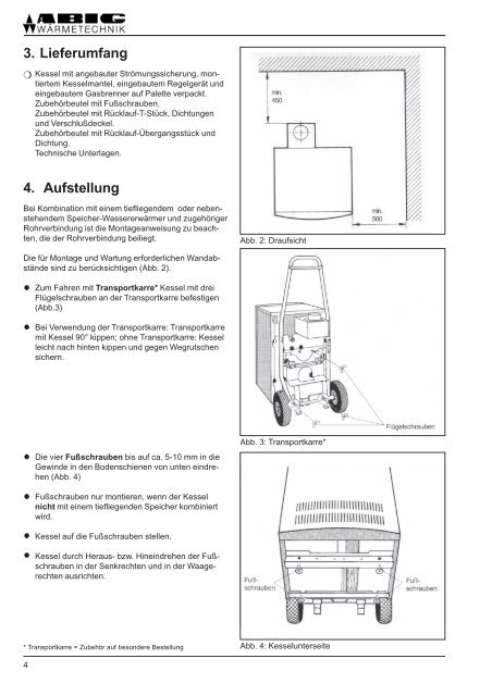 Montage- und Wartungsanweisung - ABIC Brennertechnik GmbH