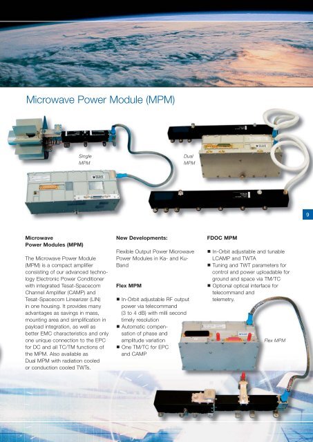 Active RF Products (960 KB) - Tesat-Spacecom GmbH & Co. KG