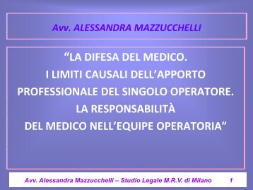 Studio Legale MRV di Milano 6 - Responsabilitasanitaria.it