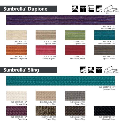 Sunbrella Leaflet - Dickson