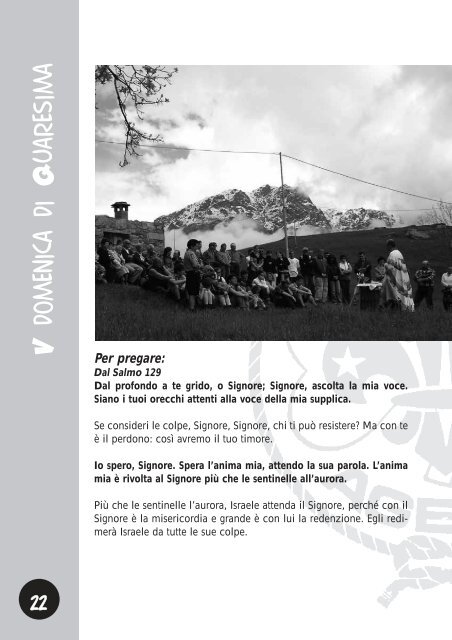 Quaresima 2011 - MASCI Piemonte