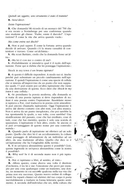 Monografia su Battiato e Sgalambro - Franco Battiato Archive