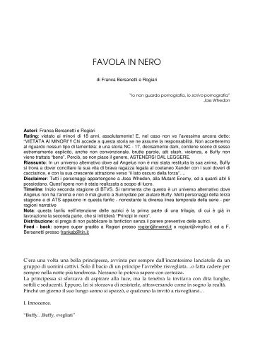 FAVOLA IN NERO - Virgilio