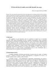 O léxico da letra de samba: um estudo baseado em corpus