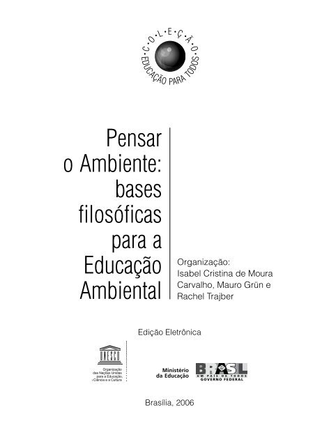 Pensar o Ambiente - Ministério da Educação