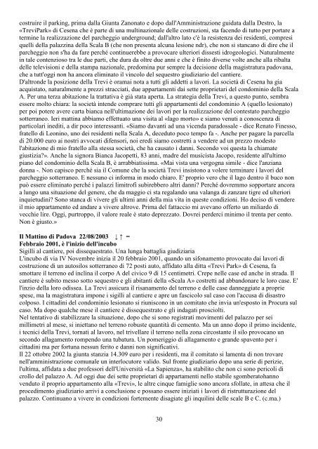 1 Il Gazzettino 23/07/2005 Via IV novembre, chiusa la ferita ... - Ciceti