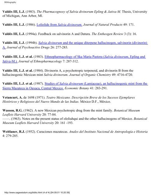 The Salvia divinorum Research and Information Center - Shroomery