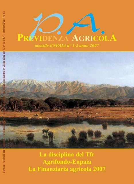 PREVIDENZA AGRICOLA - Fondazione ENPAIA